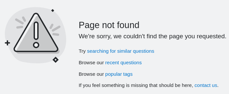 My StackOverflow's developer experience 404 page